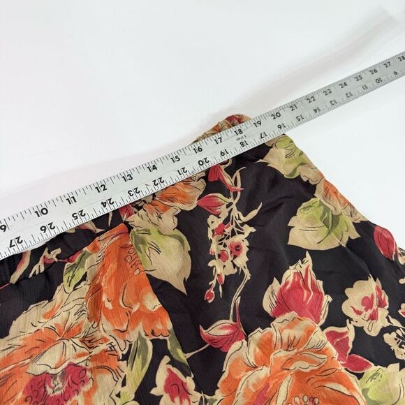 Serengeti Flare Skirt Women 2x Floral Lined Elastic Waist Pull On Flowy Romantic - Picture 3 of 6